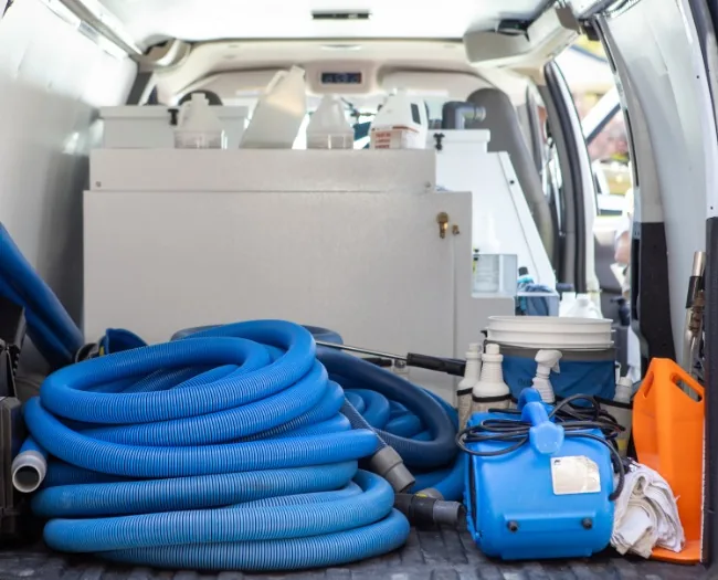 Prestige Carpet Cleaning Tools In Van